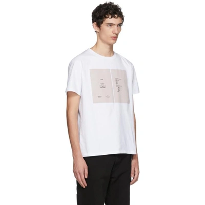 Shop Raf Simons White Drugs Cover Slim Fit T-shirt