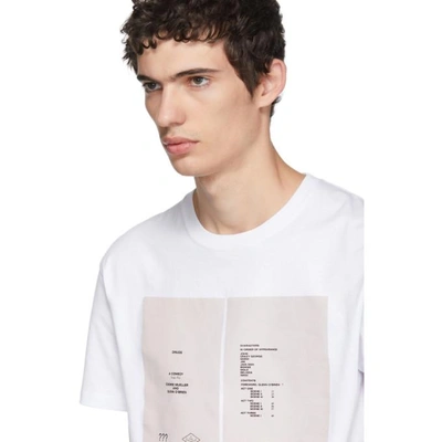 Shop Raf Simons White Drugs Cover Slim Fit T-shirt
