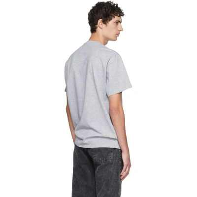 Shop Raf Simons Grey Lsd Xtc Regular Fit T-shirt In 00081 Grey