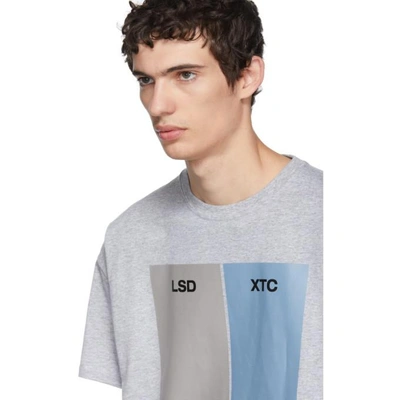 Shop Raf Simons Grey Lsd Xtc Regular Fit T-shirt In 00081 Grey