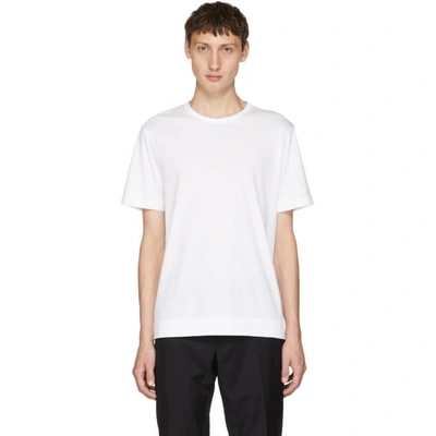 Shop Joseph White Mercerized Jersey T-shirt In 0020 White