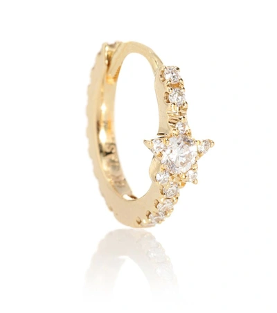 Shop Maria Tash Diamond Star Eternity 18kt Gold Single Earring With Diamonds