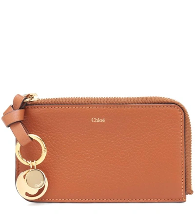 Shop Chloé Alphabet Leather Wallet In Female