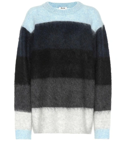 Shop Acne Studios Albah Mohair-blend Sweater In Blue