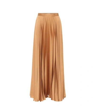 Shop The Row Vailen Satin Maxi Skirt In Gold
