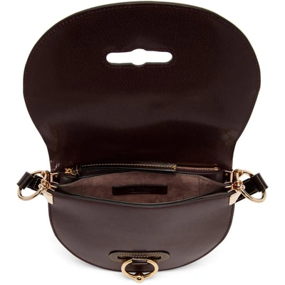 Shop Jw Anderson Burgundy Latch Bag