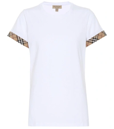 Shop Burberry Kabini Cotton T-shirt In White