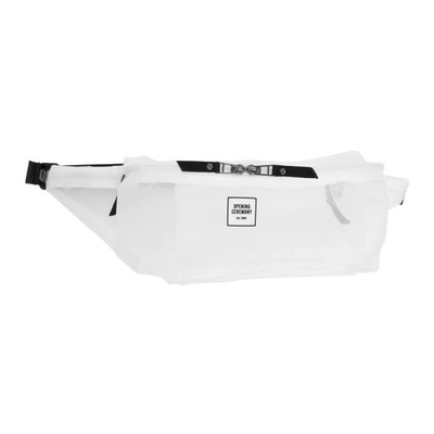 Shop Opening Ceremony White Mesh Logo Fanny Pack In 1000 White