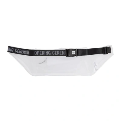 Shop Opening Ceremony White Mesh Logo Fanny Pack In 1000 White