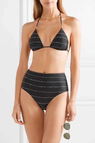 Shop Vix High-rise Bikini Briefs In Black