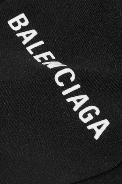 Shop Balenciaga Printed Tights In Black