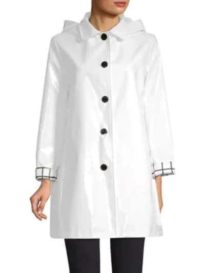 Shop Jane Post Iconic Slicker Jacket In White