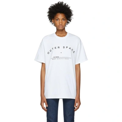Shop Raf Simons White Tour Regular Fit T-shirt In 00010 White