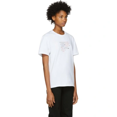 Shop Raf Simons White Fall 18 Slim Fit T-shirt In 00010 White