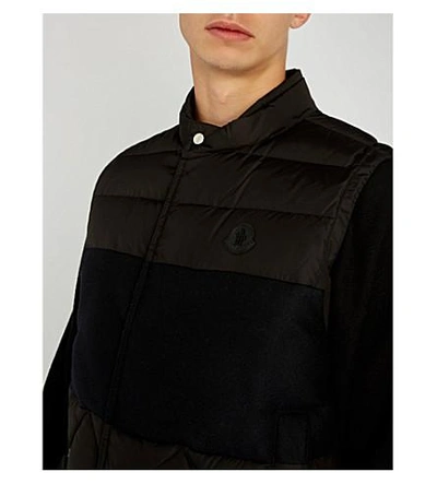 Shop Moncler Quilted Down-filled Shell Gilet In Black