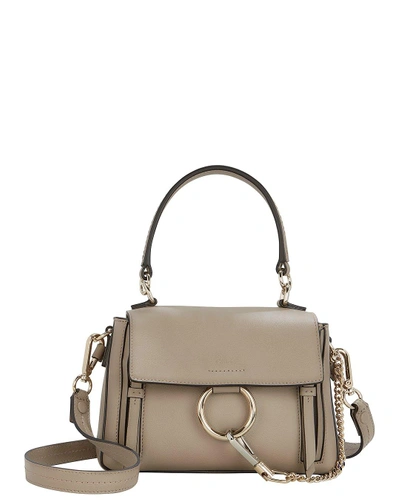 Shop Chloé Chloã© Faye Mini Shoulder Bag Grey