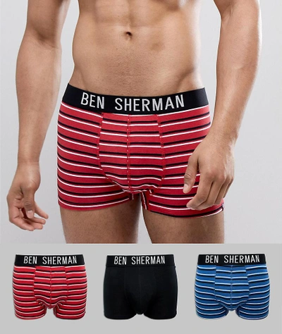 Shop Ben Sherman 3 Pack Trunk - Multi