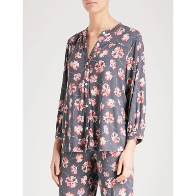 Shop Eberjey Veranda Jersey Pyjama Top In Multi
