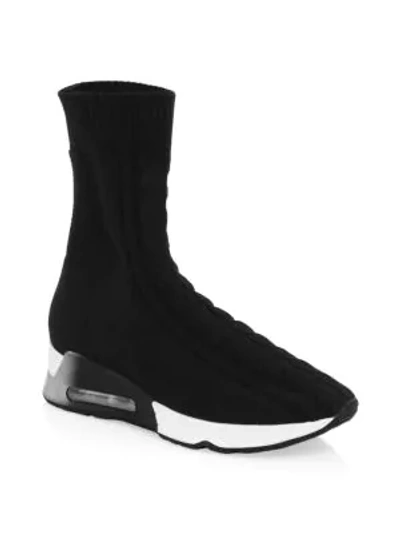 Shop Ash High-top Sock Sneakers In Black