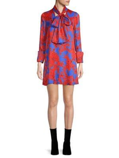 Shop Alice And Olivia Gwenda Printed Tunic Dress In Fancy Floral