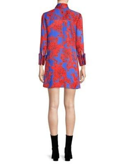 Shop Alice And Olivia Gwenda Printed Tunic Dress In Fancy Floral