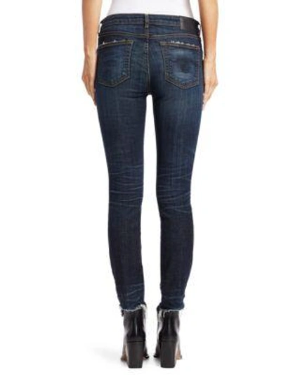 Shop R13 Alison Cut-out Back Hem Jeans In Howell Indigo