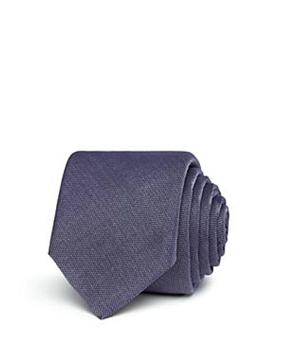 Shop Hugo Boss Textured Skinny Tie In Purple