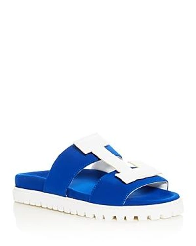 Shop Joshua Sanders Women's La Pool Slide Sandals In Blue White