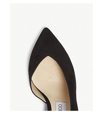 Shop Jimmy Choo Sophia 65 Suede Heeled Pumps In Black