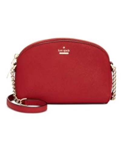 Shop Kate Spade New York Cameron Street Hilli Small Saffiano Leather Crossbody In Heirloom Red