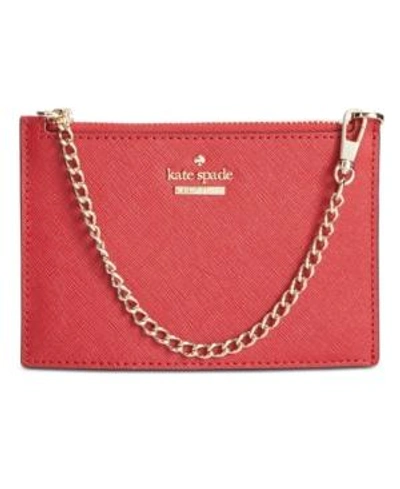 Shop Kate Spade New York Caroline Saffiano Leather Wallet In Heirloom Red