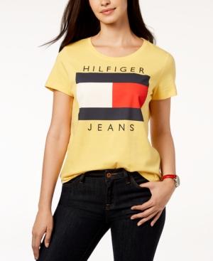 tommy hilfiger t shirt women's yellow