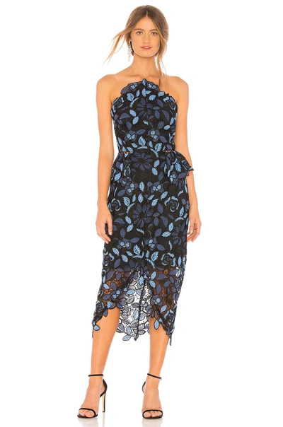 Shop Elliatt Times Dress In Blue Multi