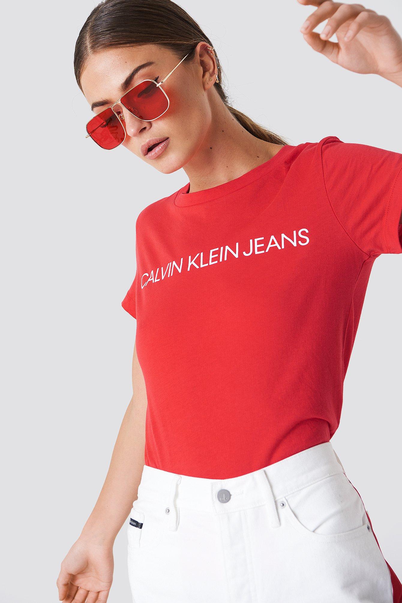 institutional logo slim fit tee