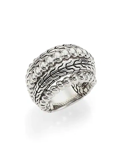 Shop John Hardy Women's Bedeg Sterling Silver Dome Ring