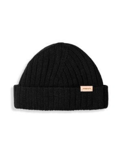 Shop Melin All Day Cashmere & Wool-blend Beanie In Black