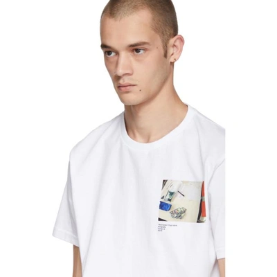 Shop Virgil Abloh C/o Ssense Ssense Exclusive White Cutting Room Floor Virgil Work Surface T-shirt In White/multi