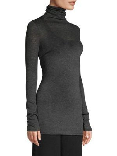 Shop Tse X Sfa Longline Turtleneck Sweater In Black