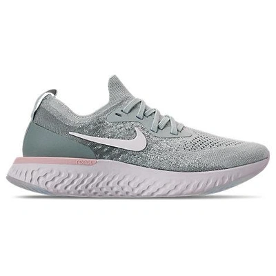 Shop Nike Women's Epic React Flyknit Running Shoes, Blue