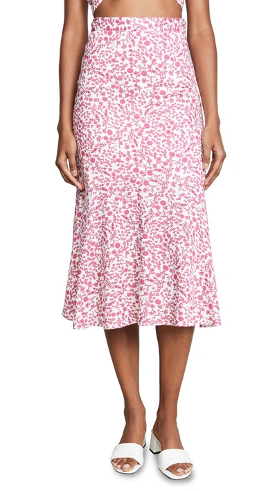 Shop 6 Shore Road Tidepool Midi Skirt In Garnet Blossom