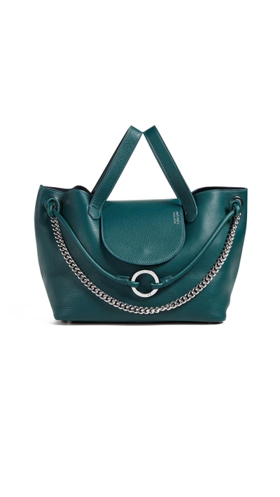 Shop Meli Melo Linked Thela Medium Tote Bag In Marble Green