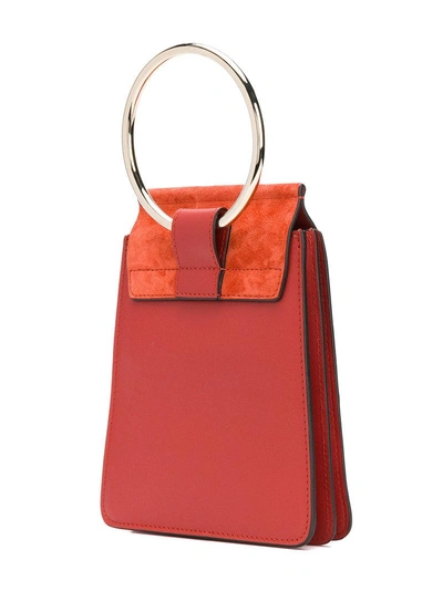 Shop Chloé Faye Crossbody Bag In Red