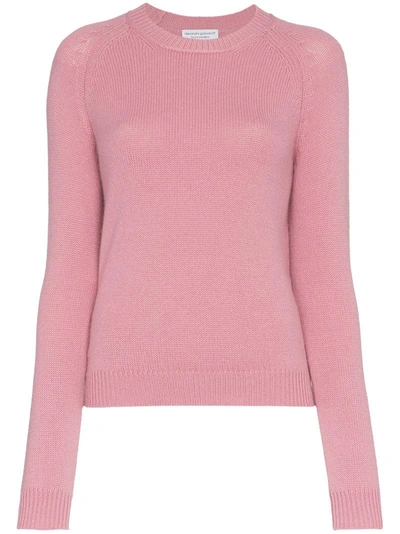 Shop Alexandra Golovanoff Cashmere Slim Fit Jumper In Pink