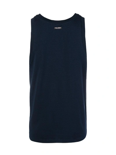 Shop Dolce & Gabbana Underwear Tank Top - Blue