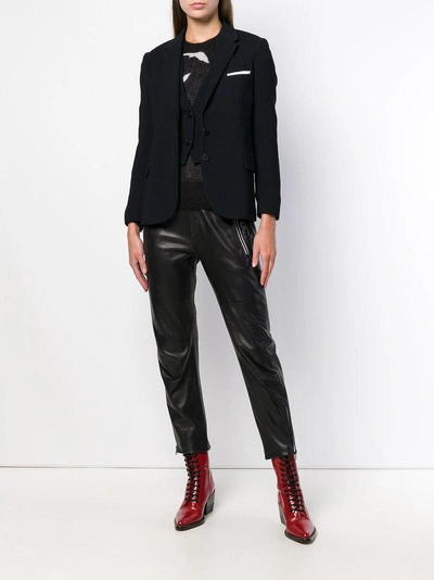 Shop Neil Barrett Waistcoat Layer Blazer - Black