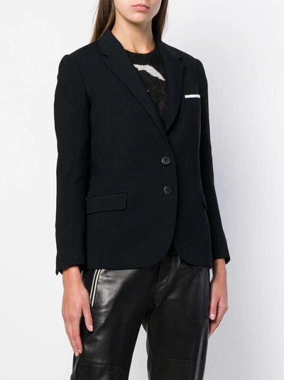 Shop Neil Barrett Waistcoat Layer Blazer - Black