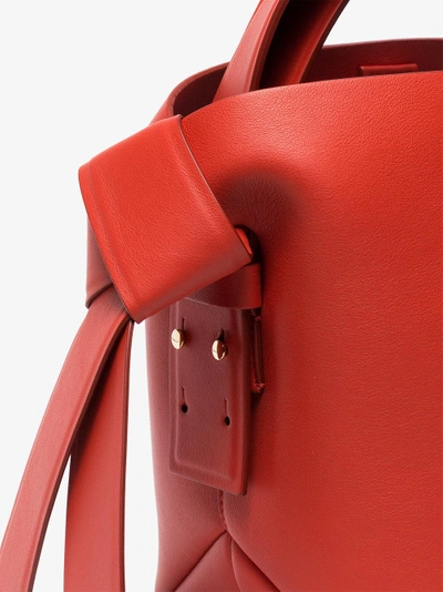 Acne Studios Musubi Leather Mini Bag - Coral In Red