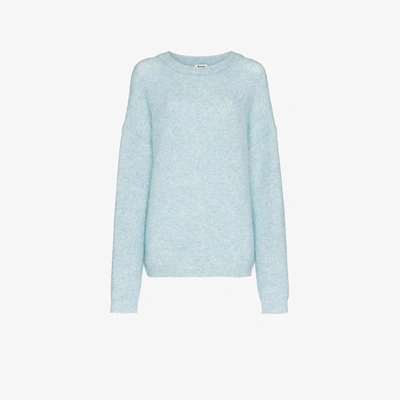 Shop Acne Studios Oversized Wool Jumper In Blue