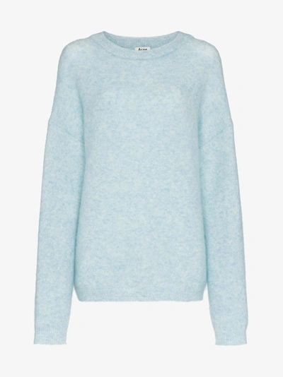 Shop Acne Studios Oversized Wool Jumper In Blue