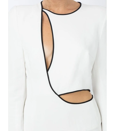 Shop Haider Ackermann Draped Cutout Dress In White